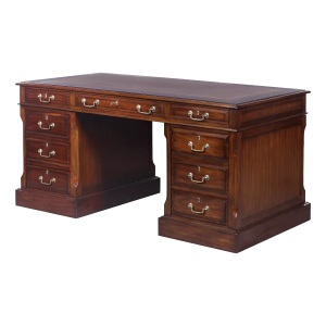 31901lh home desk leather top