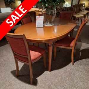 ovale eettafel met stoelen klassieke meubels